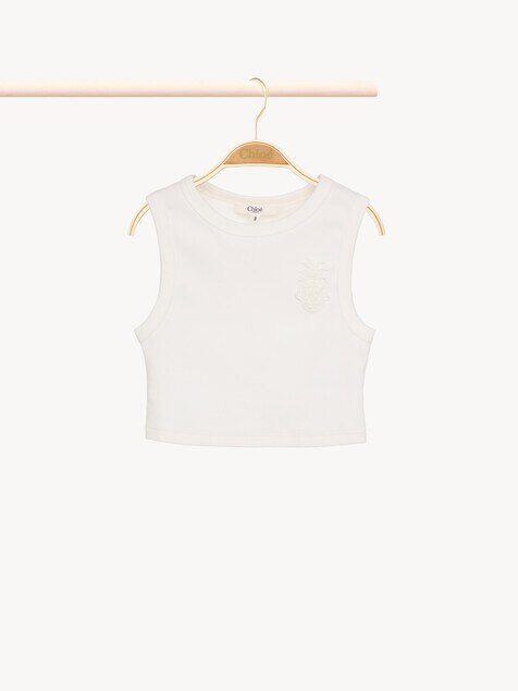 Top de tirantes cropped infantil