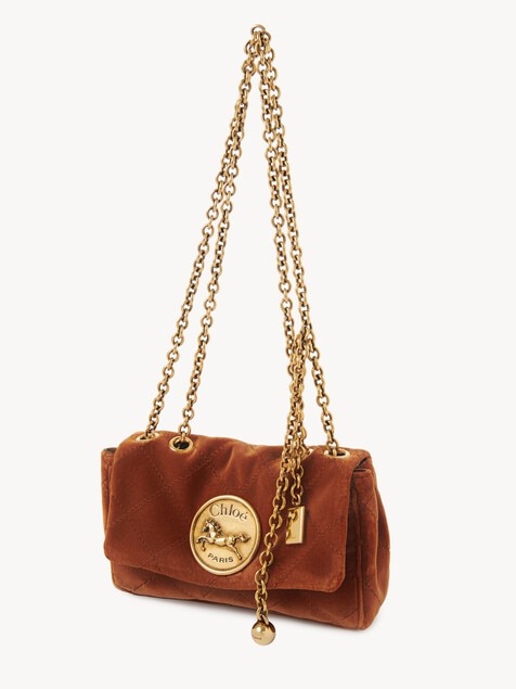 Small Chlo&eacute; Heritage shoulder bag in velvet