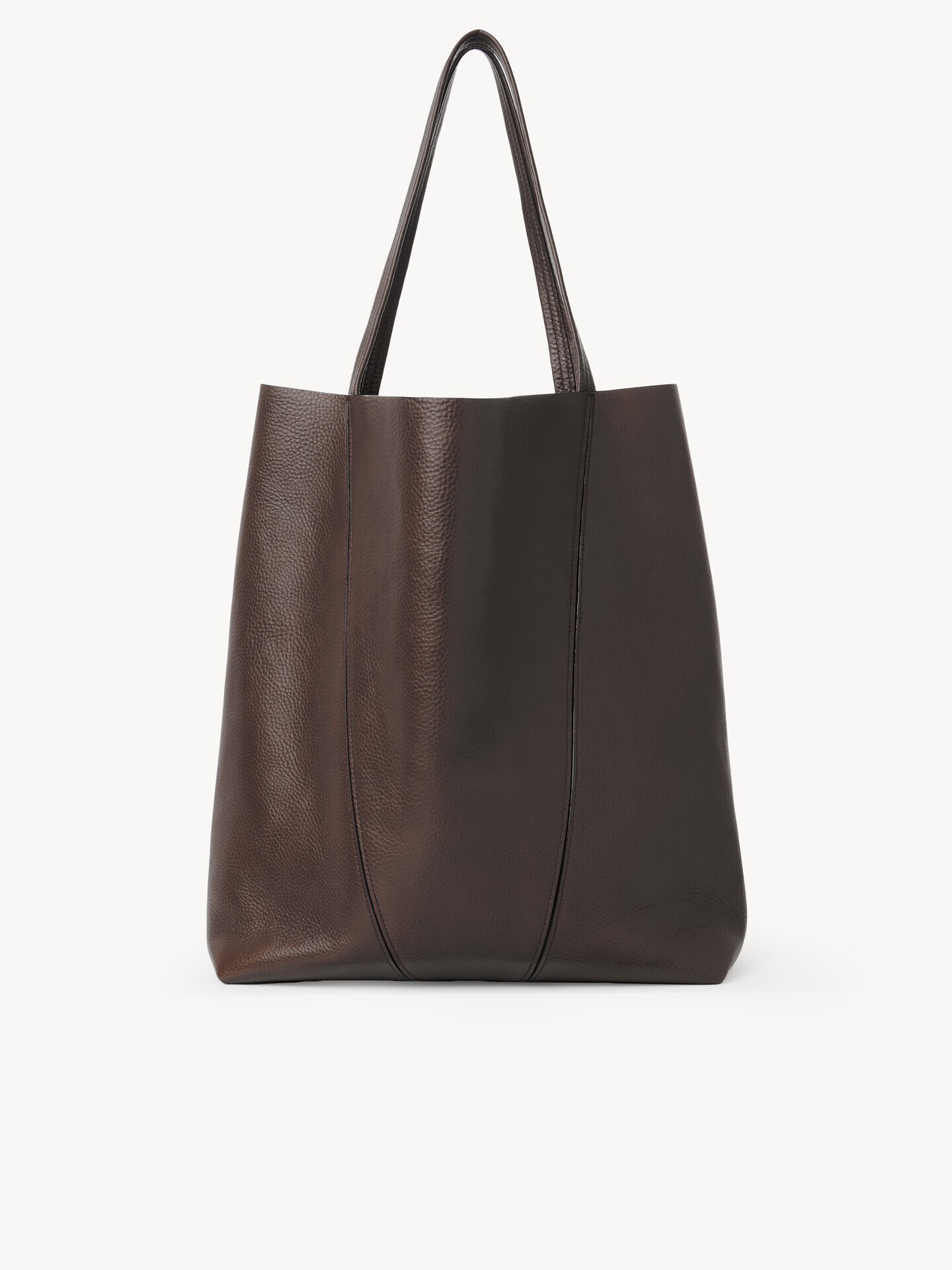 Large Chlo&eacute; Spin tote bag in grained leather - 4
