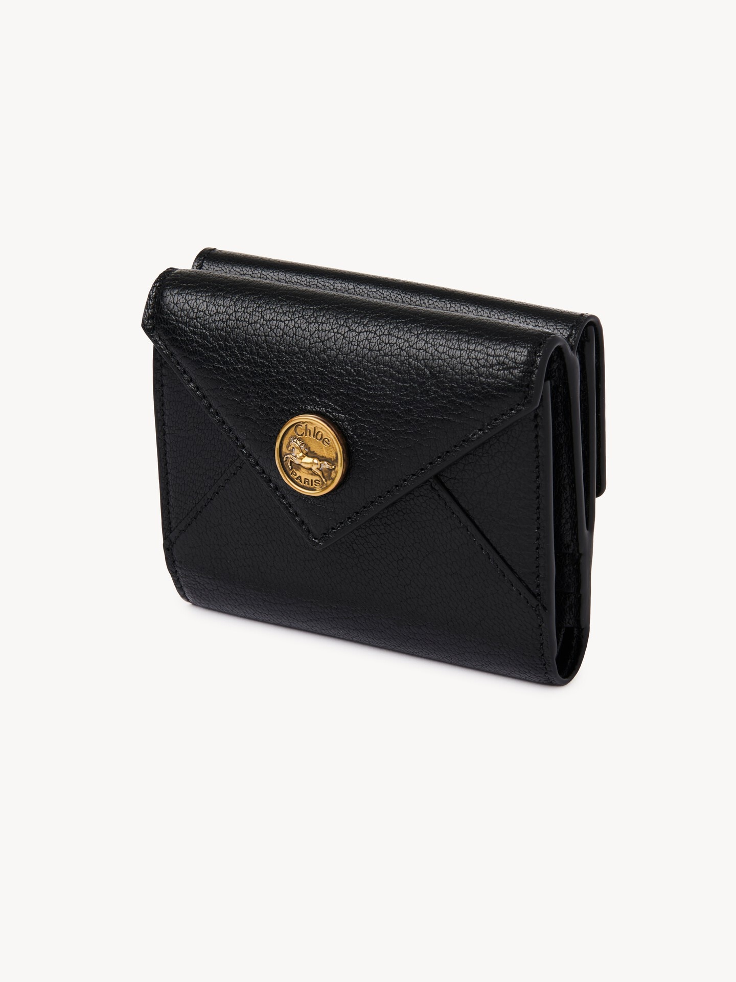 Monedero tarjetero Envelope peque&ntilde;o de cuero granulado - 3