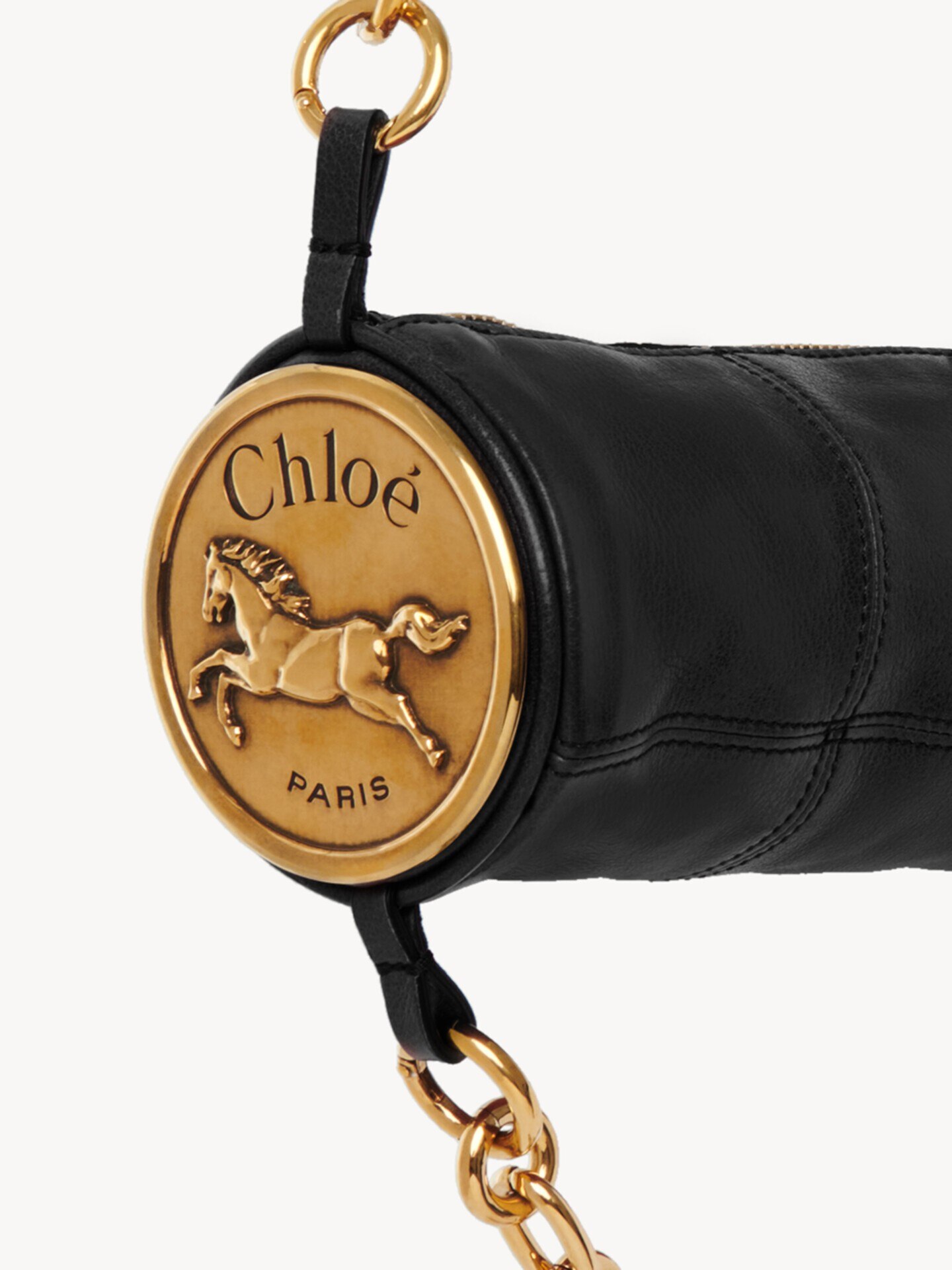 Château Treasures shoulder bag in grained leather - 7