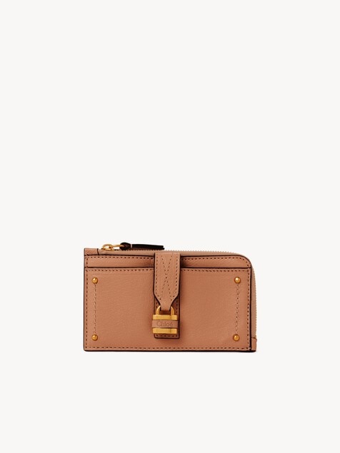 Small Paddington purse with card slots in grained leather