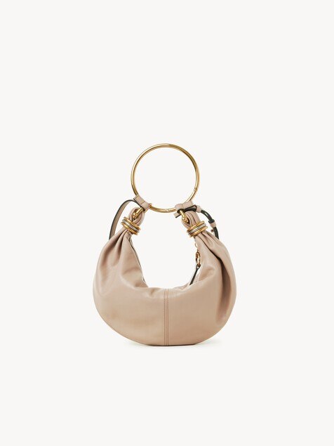 Bolso hobo Bracelet peque&ntilde;o de cuero granulado