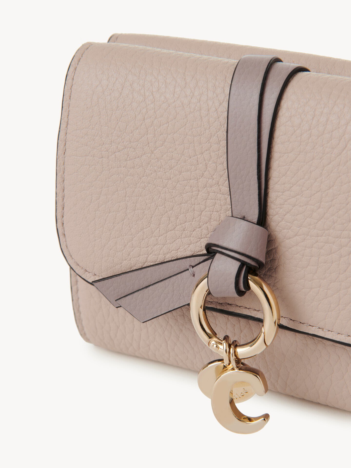 Small Alphabet tri-fold in grained leather - 6