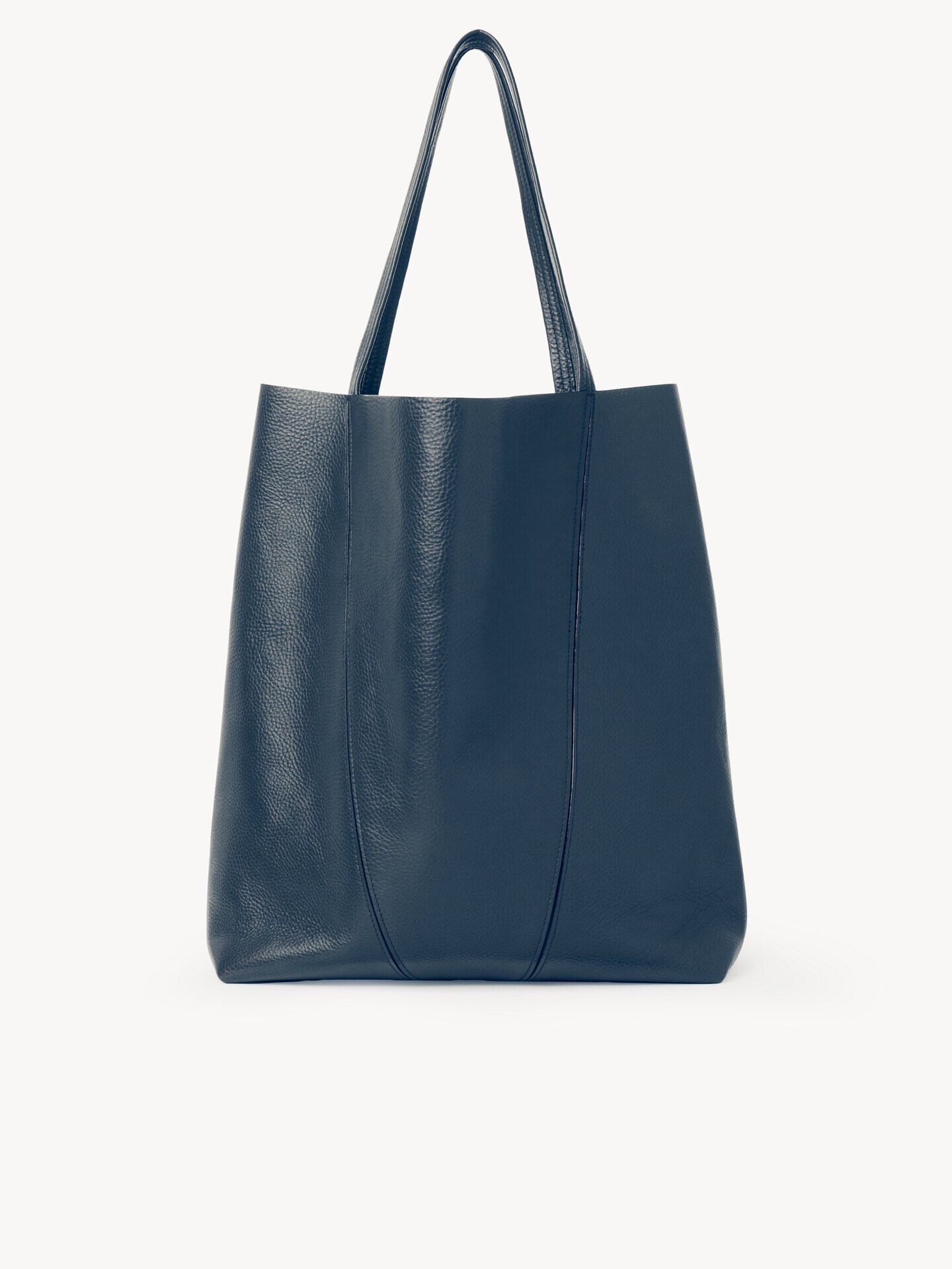 Large Chloé Spin tote bag in grained leather - 3