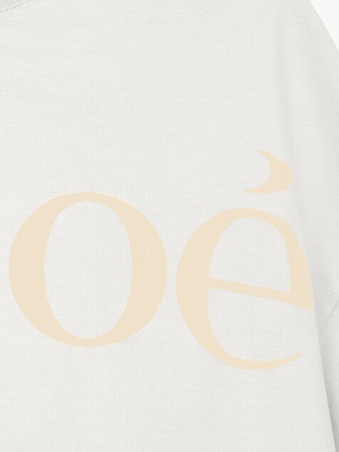 Camiseta cropped con logotipo infantil