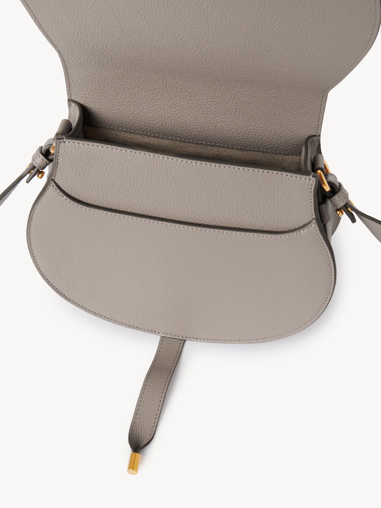 Marcie saddle bag in grained leather - 5