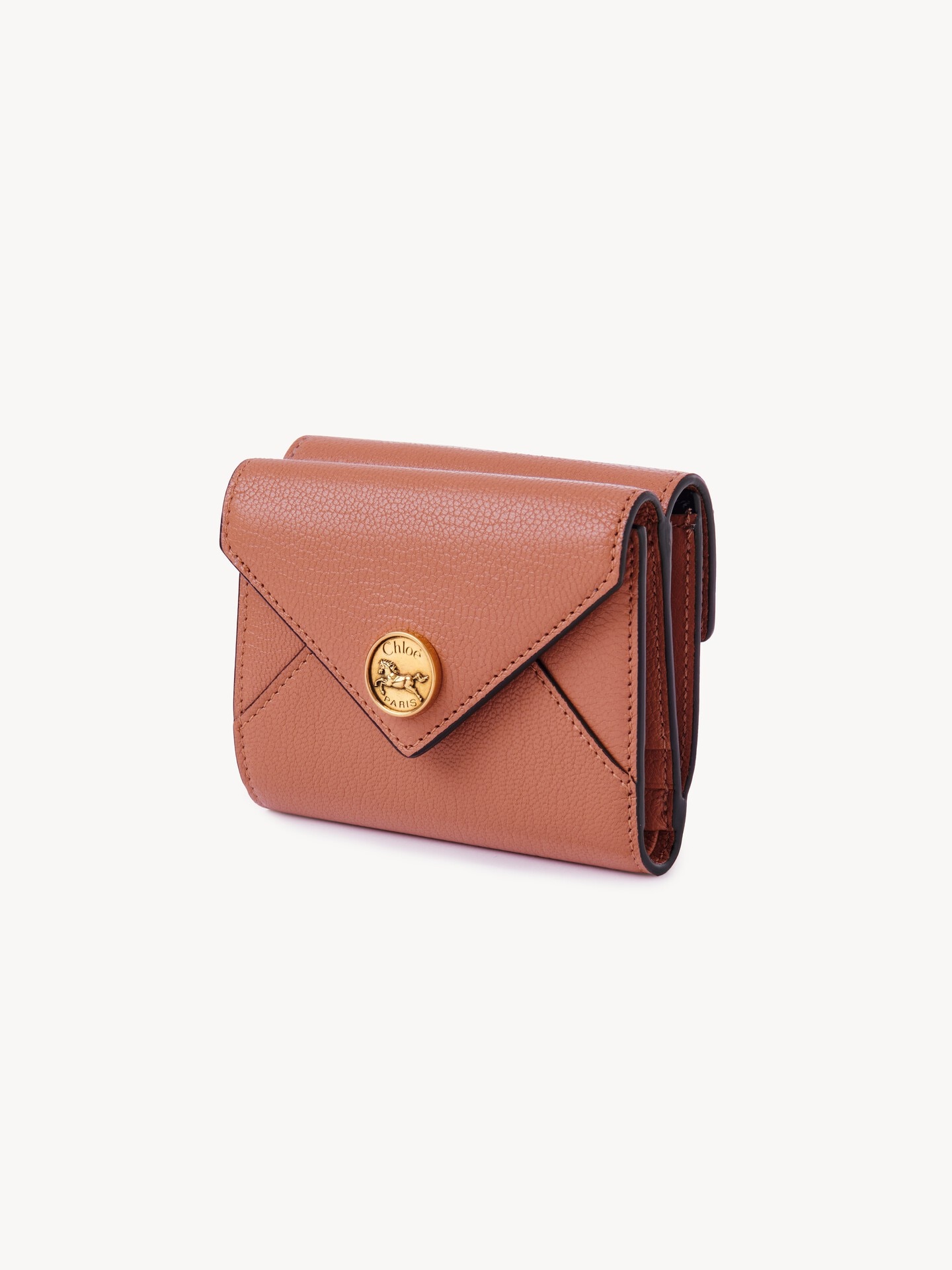 Small Envelope tri-fold in grained leather - 3