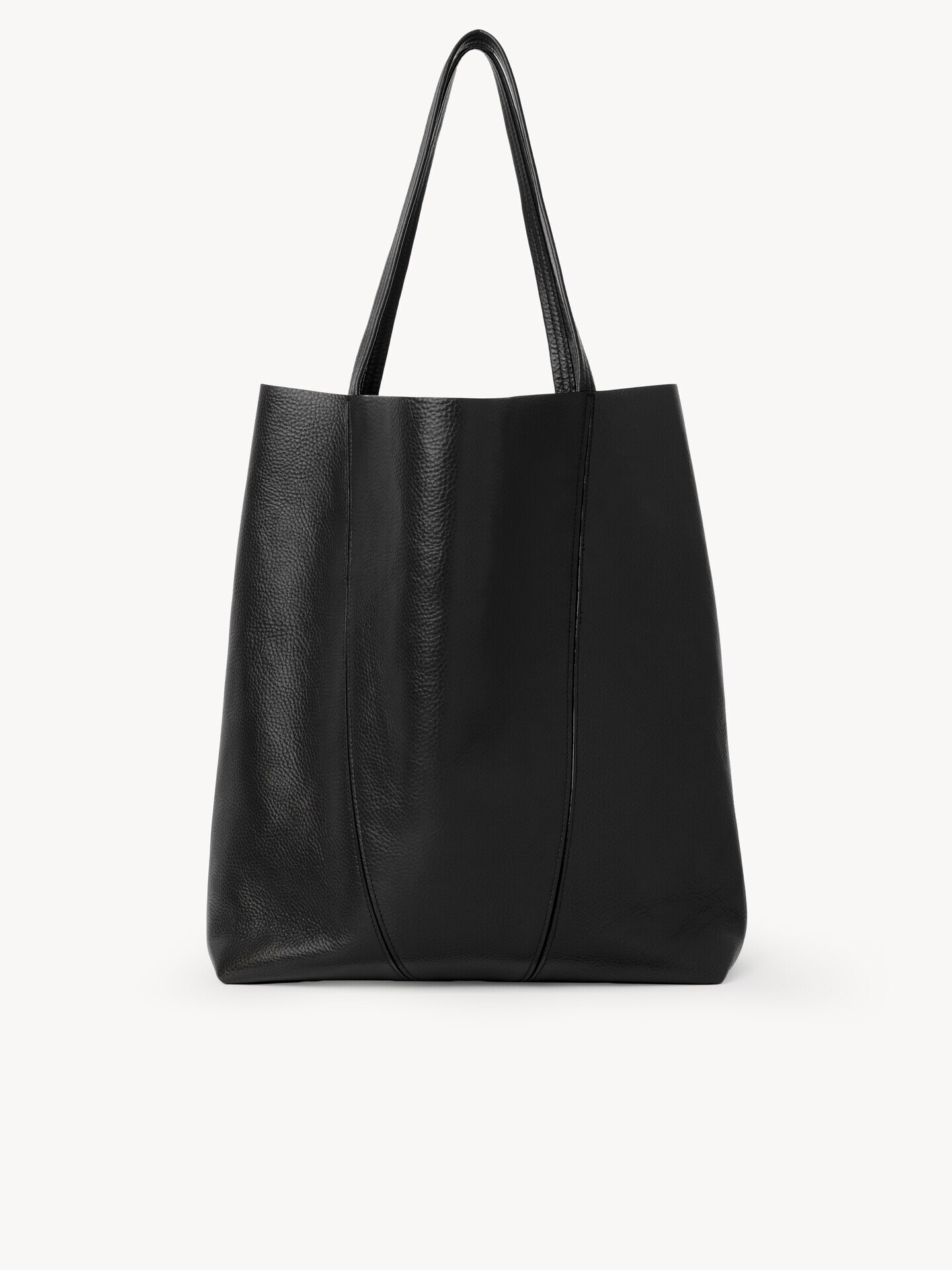 Large Chlo&eacute; Spin tote bag in grained leather - 4