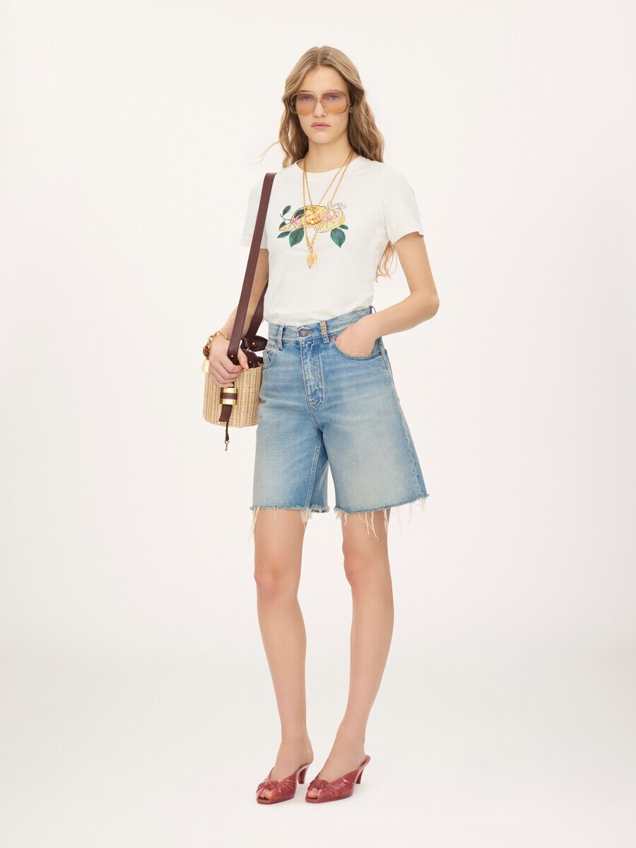 Crew-neck logo T-shirt in cotton jersey - 3