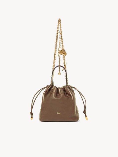 Minibolso de hombro Chlo&eacute; Icons con cadena de cuero suave
