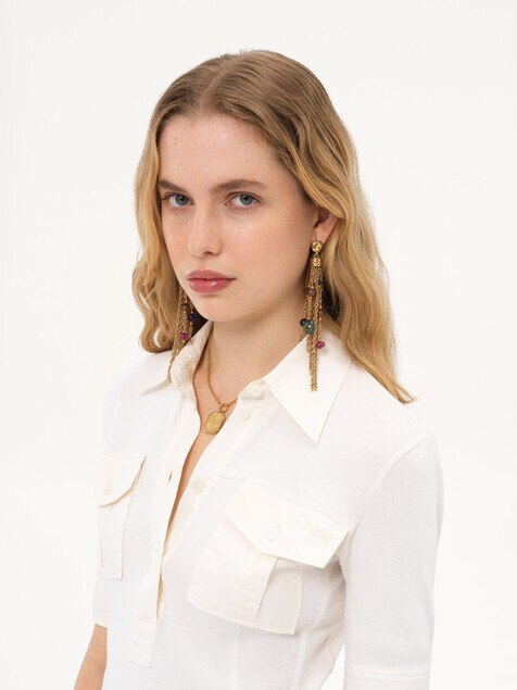 The Chloé Pompoms earrings