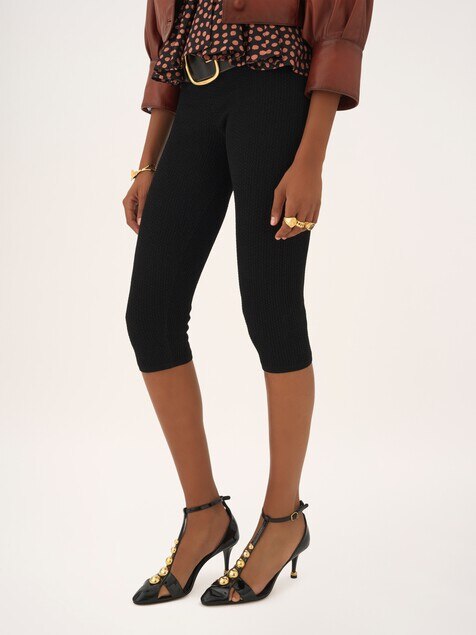 Capri leggings in a stretch knit