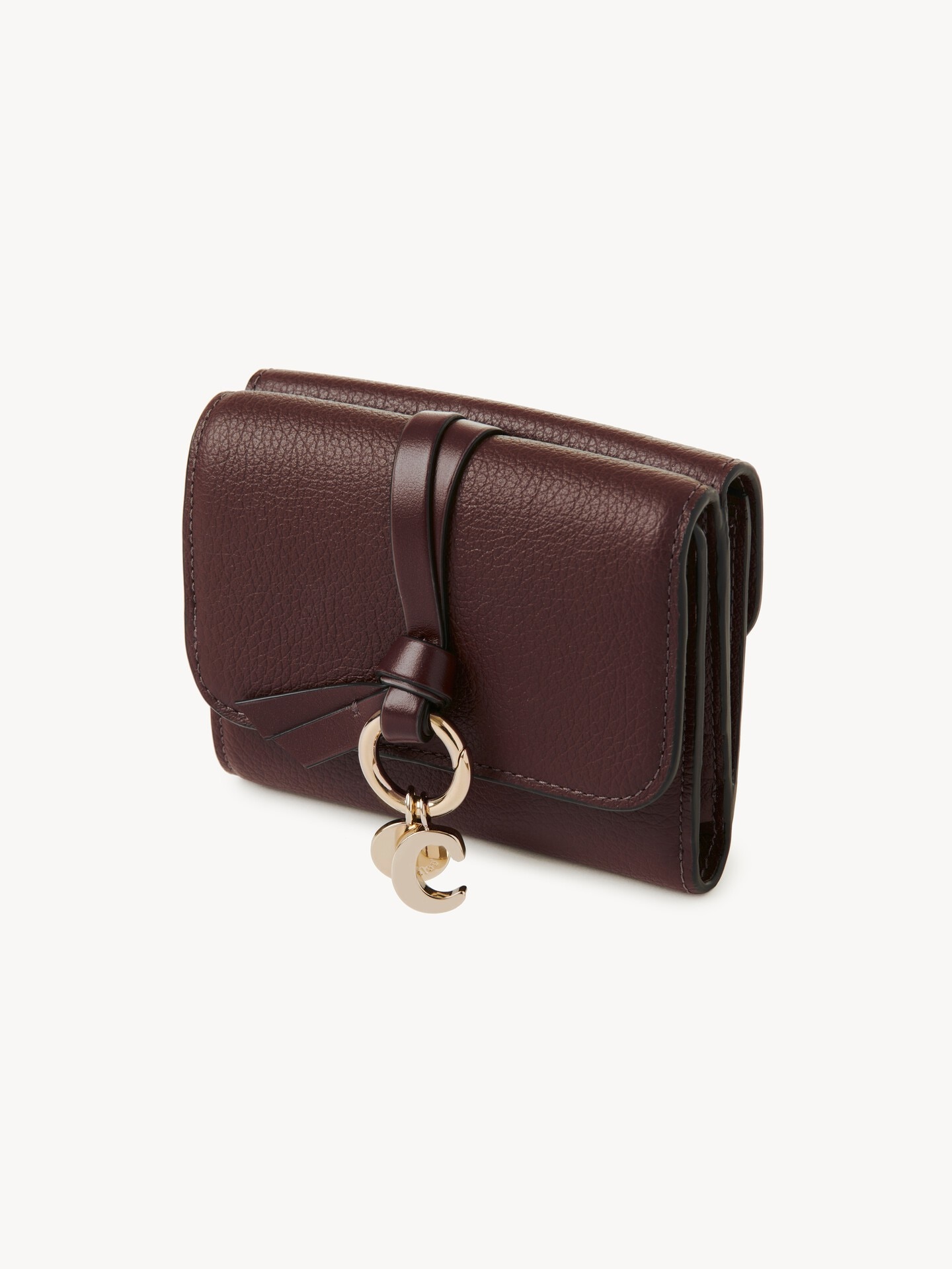Small Alphabet tri-fold in grained leather - 3