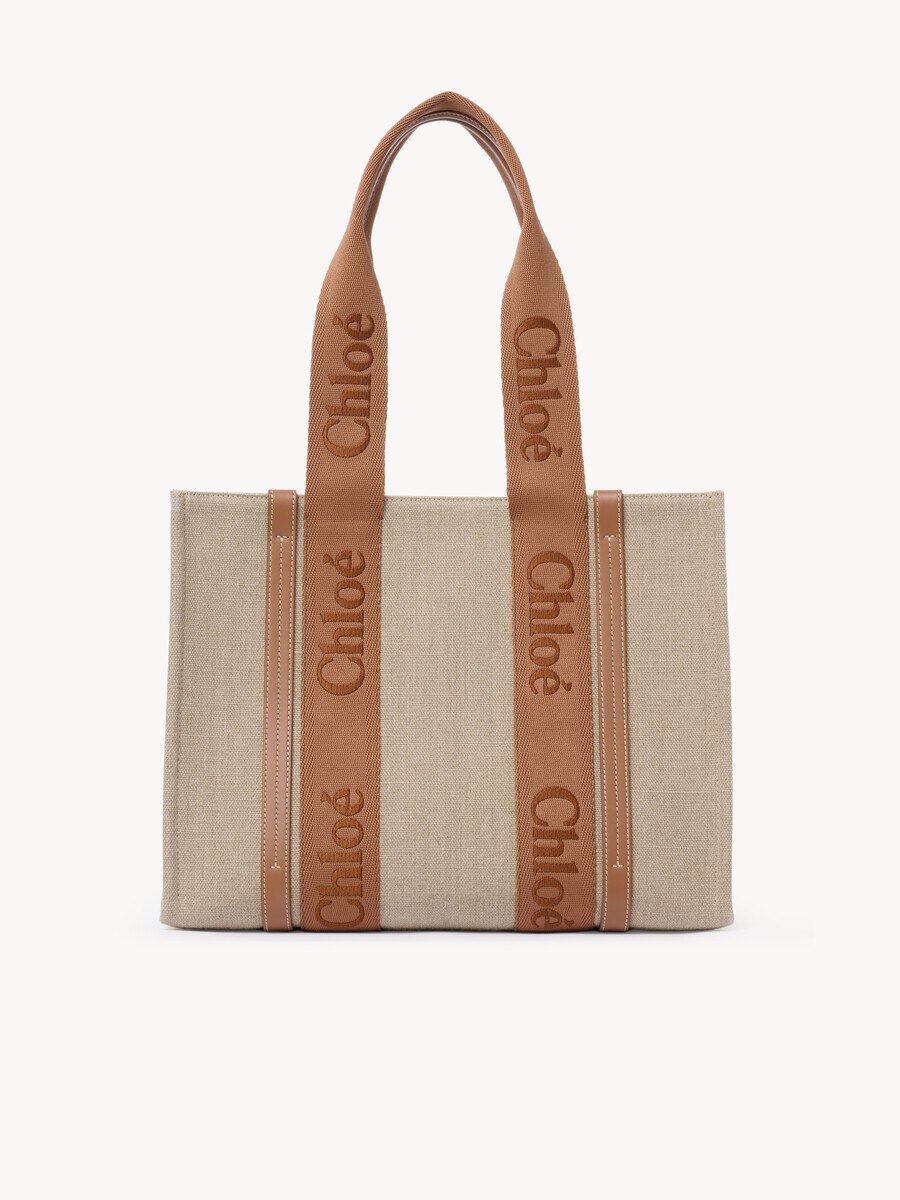 Bolso tote Woody de lino - 2