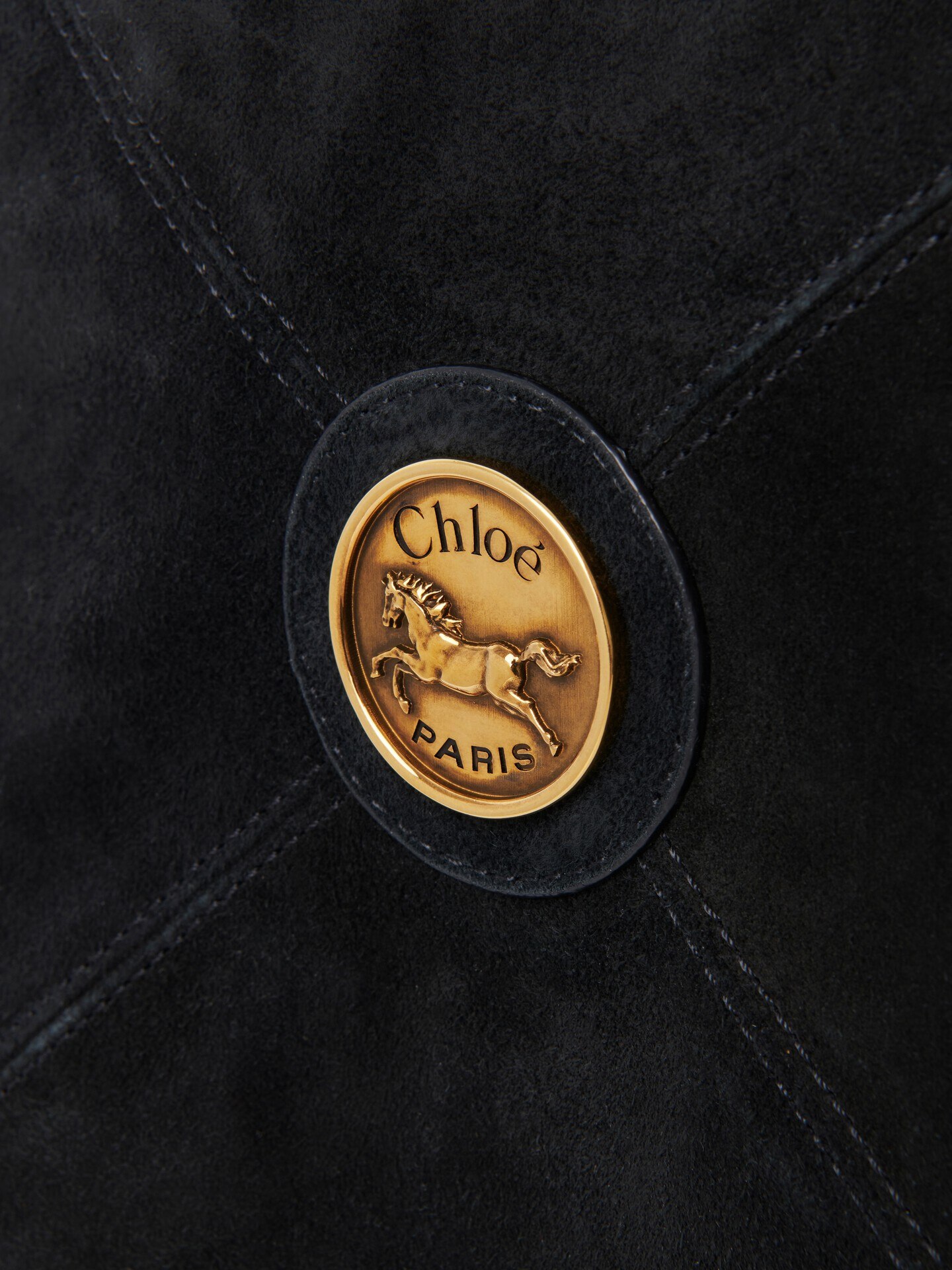 Chloé Balloon bag in grained & suede leather - 8