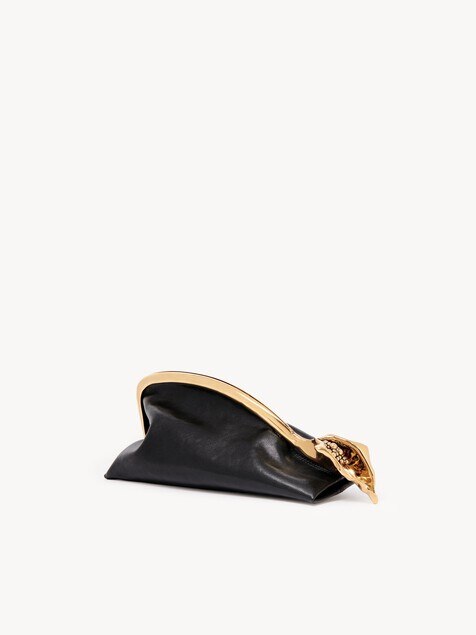 Small Eden Treasures clutch in leather