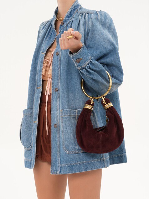 Minibolso hobo Bracelet de ante