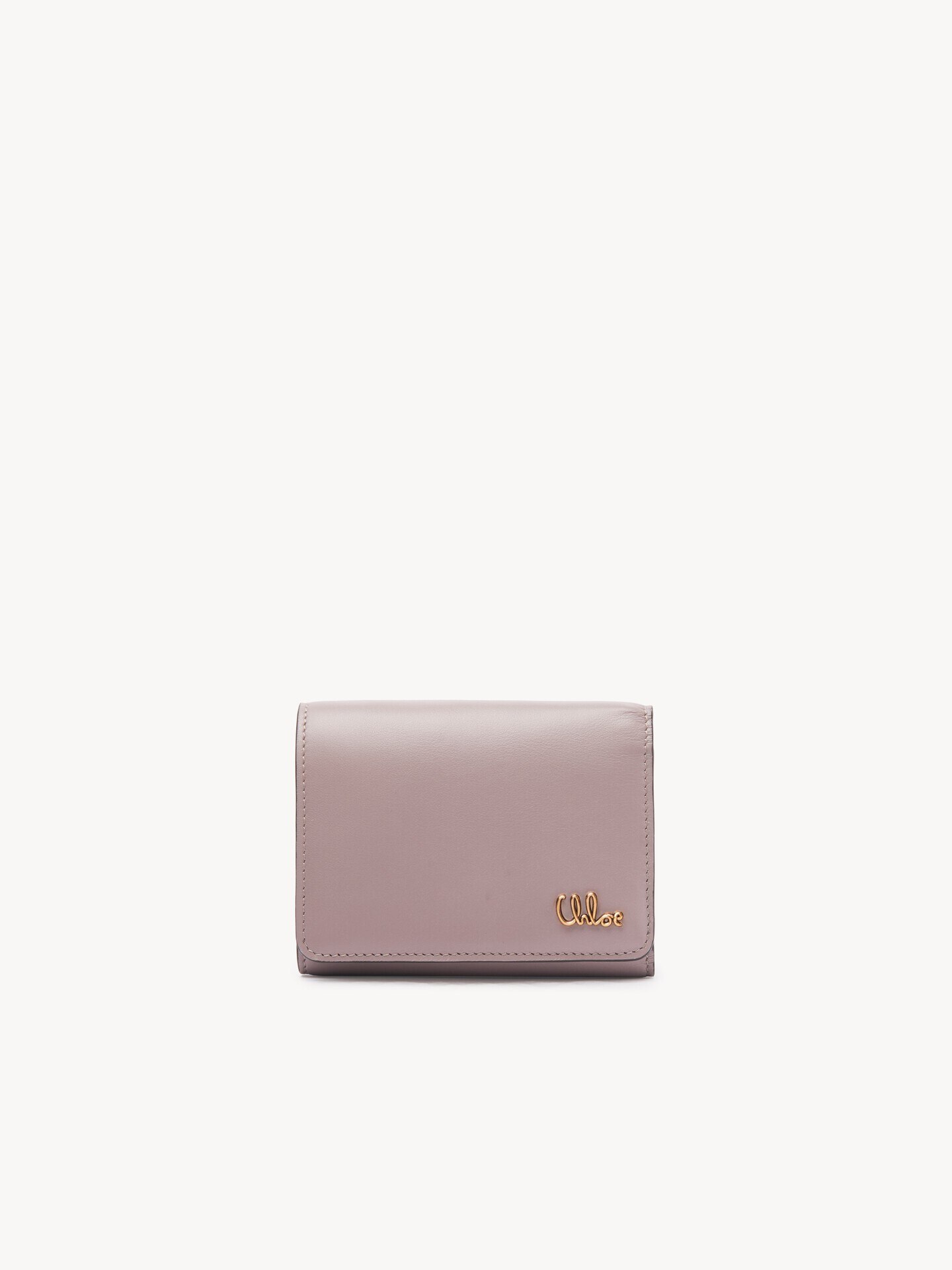 Small Chloé Iconic tri-fold with coin pocket in shiny leather - 2