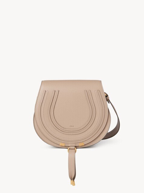 Bolso saddle Marcie de cuero granulado