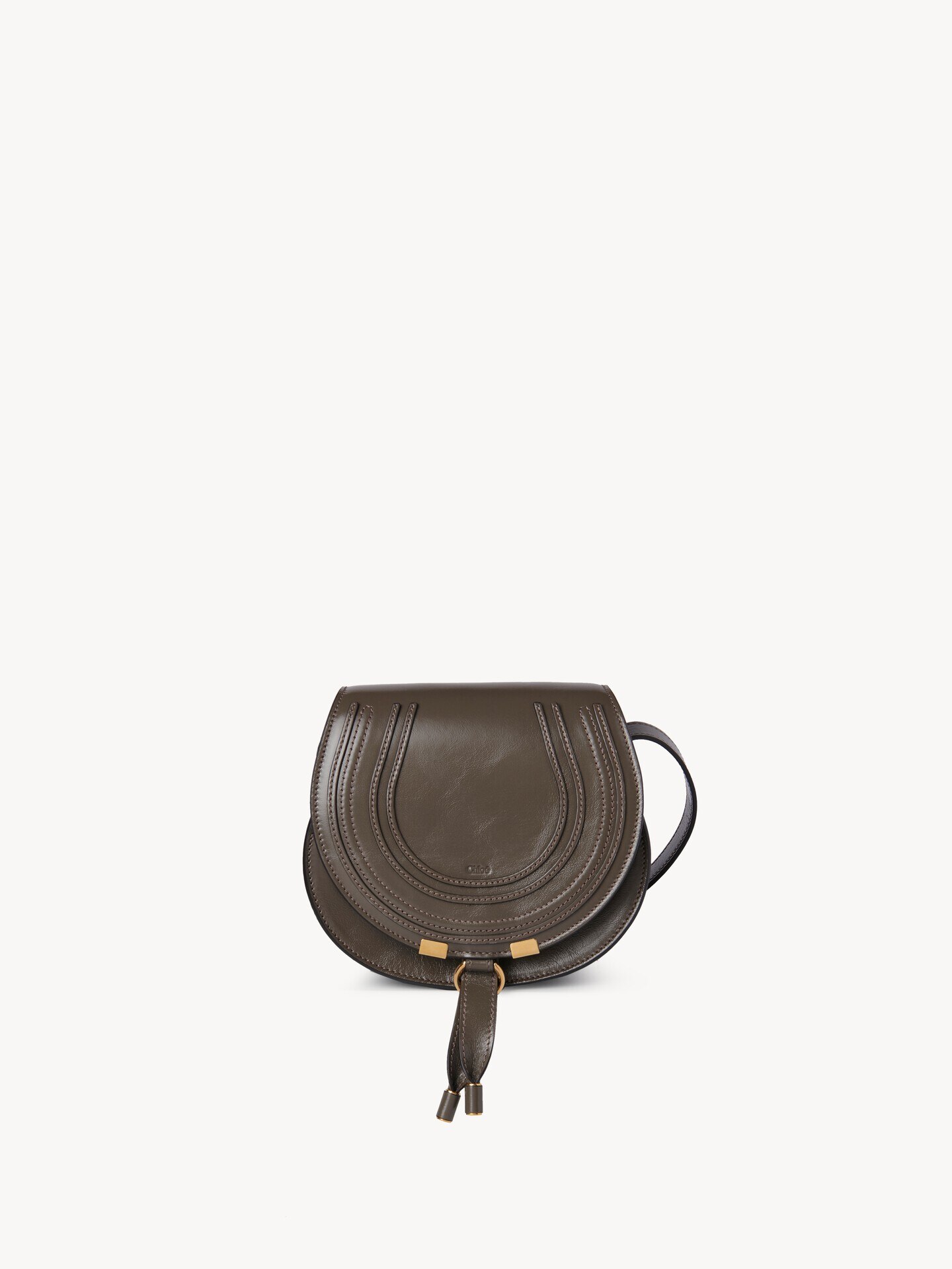 Small Marcie saddle bag in shiny leather - 2