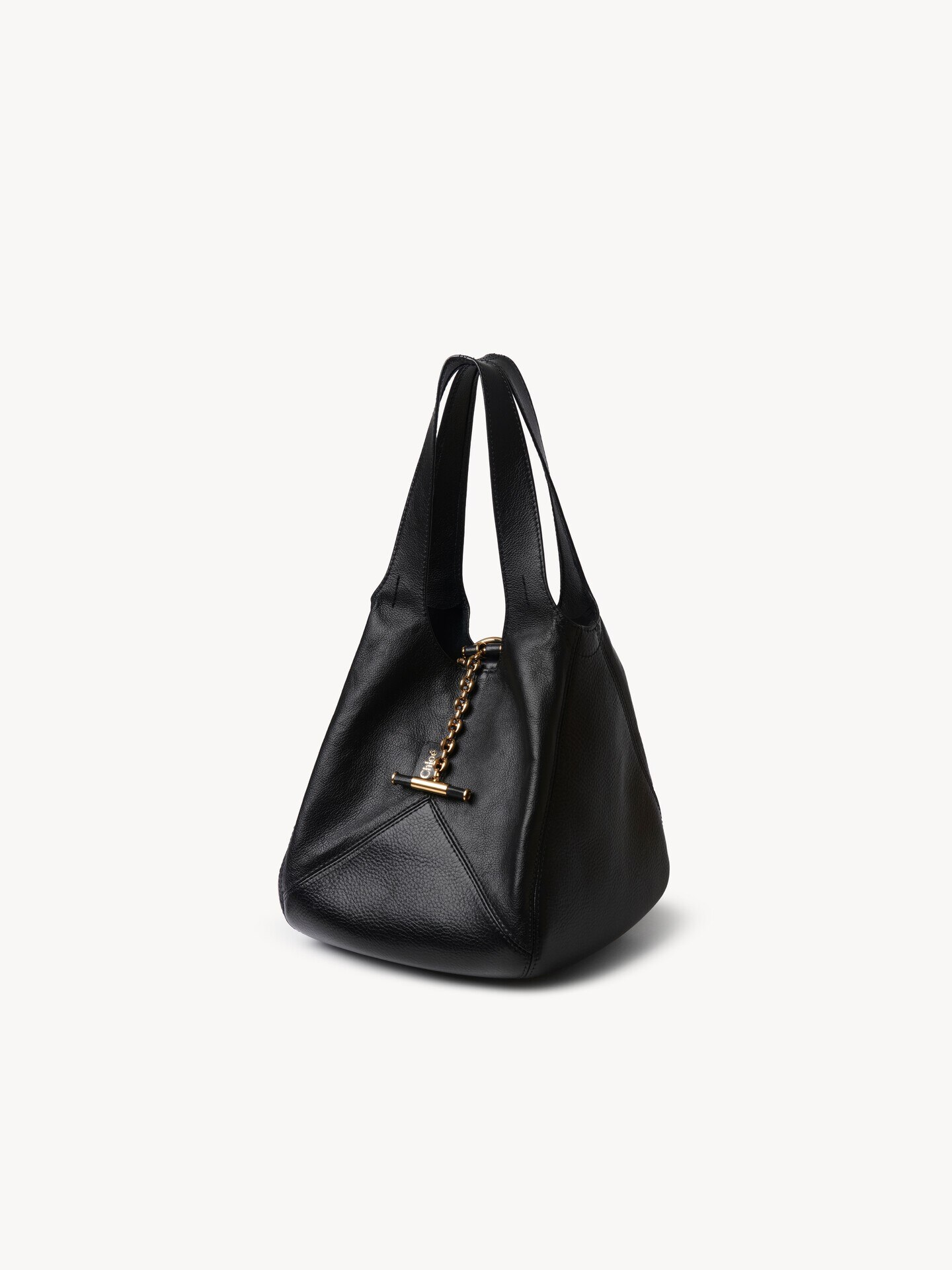 Small Chlo&eacute; balloon bag in grained leather - 4