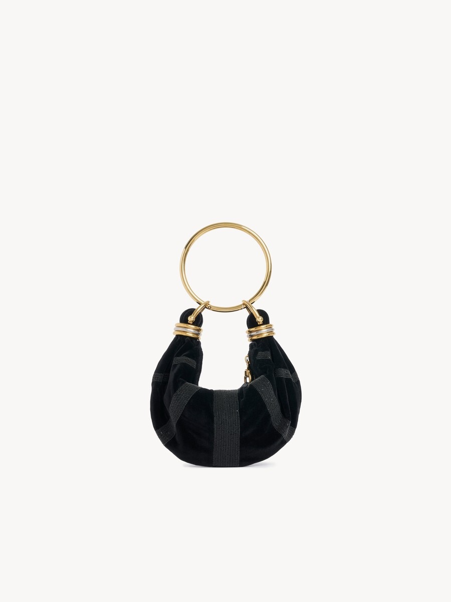Mini Bracelet Hobo bag in suede leather - 2