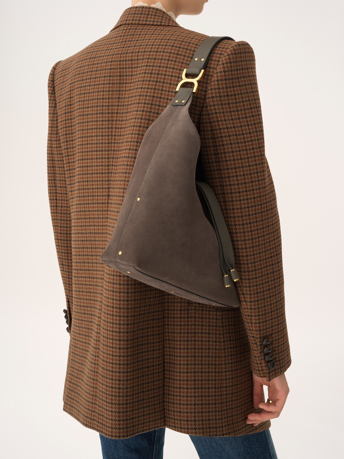 Bolso hobo peque&ntilde;o Marcie de ante - 3