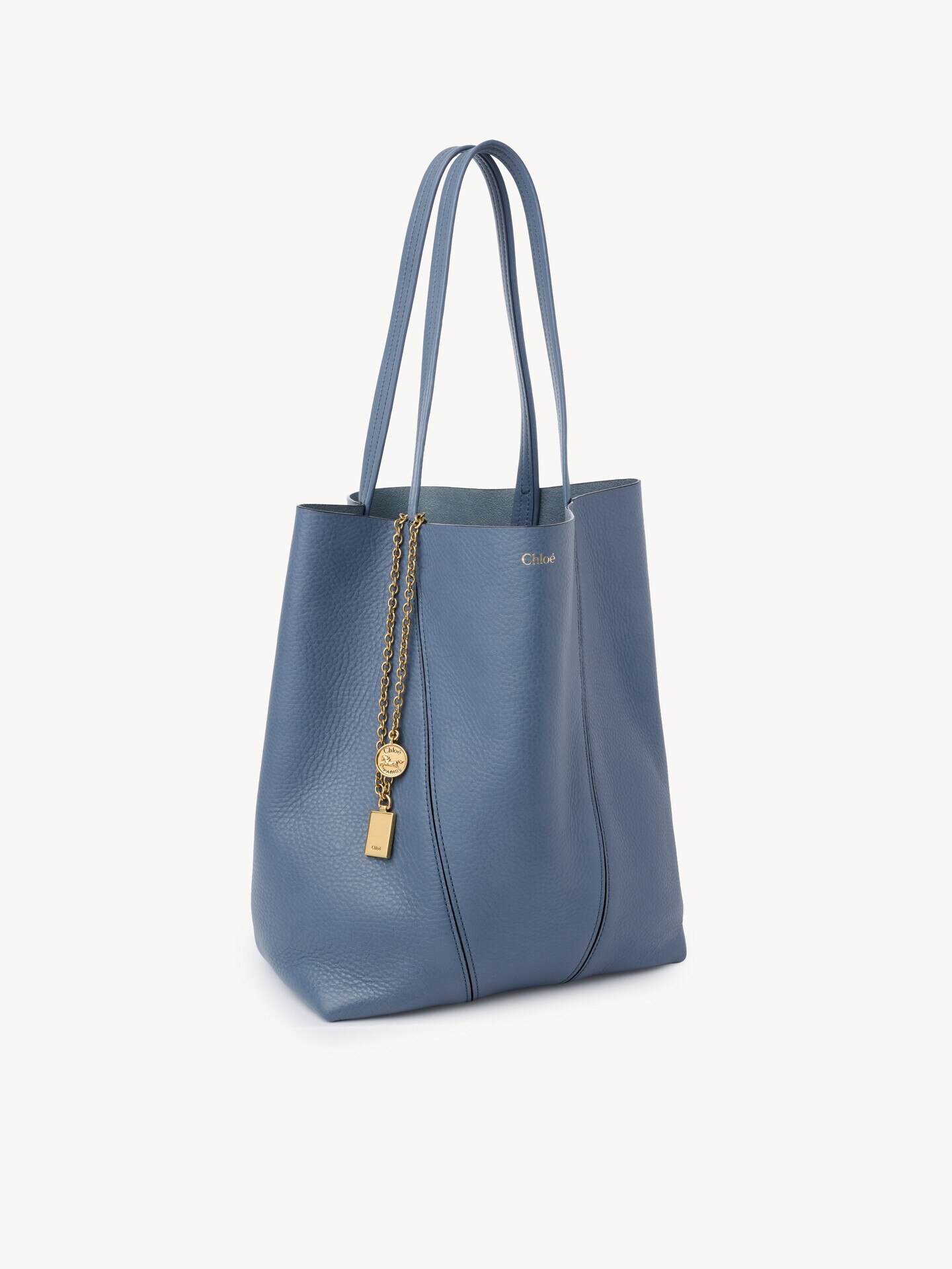 Chlo&eacute; Spin tote bag in grained leather - 5
