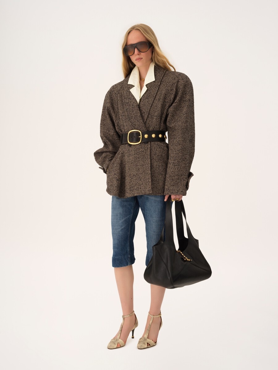 Chlo&eacute; Balloon east-west tote bag in grained leather - 10