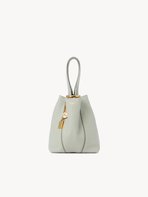 Bolso tote peque&ntilde;o Chlo&eacute; Spin de cuero granulado
