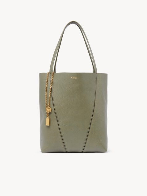 Bolso tote Chlo&eacute; Spin de cuero granulado
