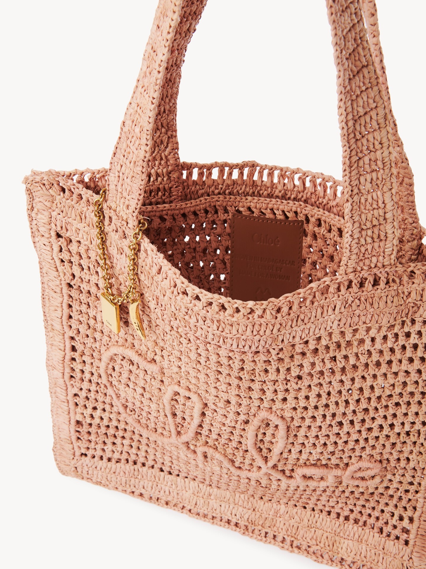 Bolso tote Summer Banana de rafia - 8