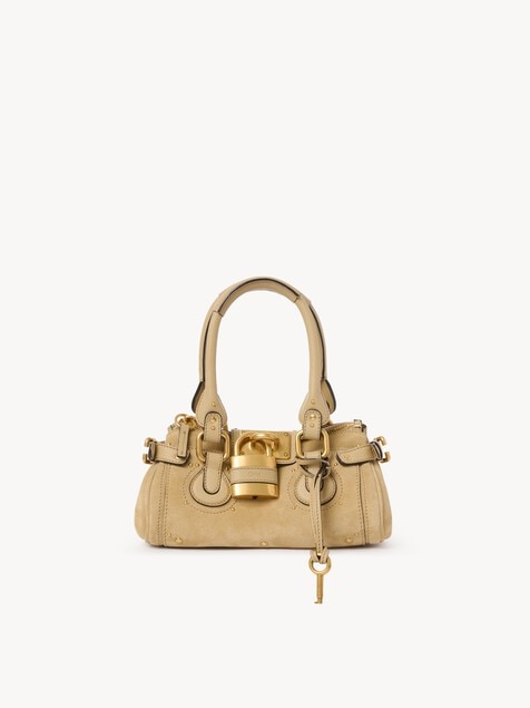 Small Paddington bag in suede leather
