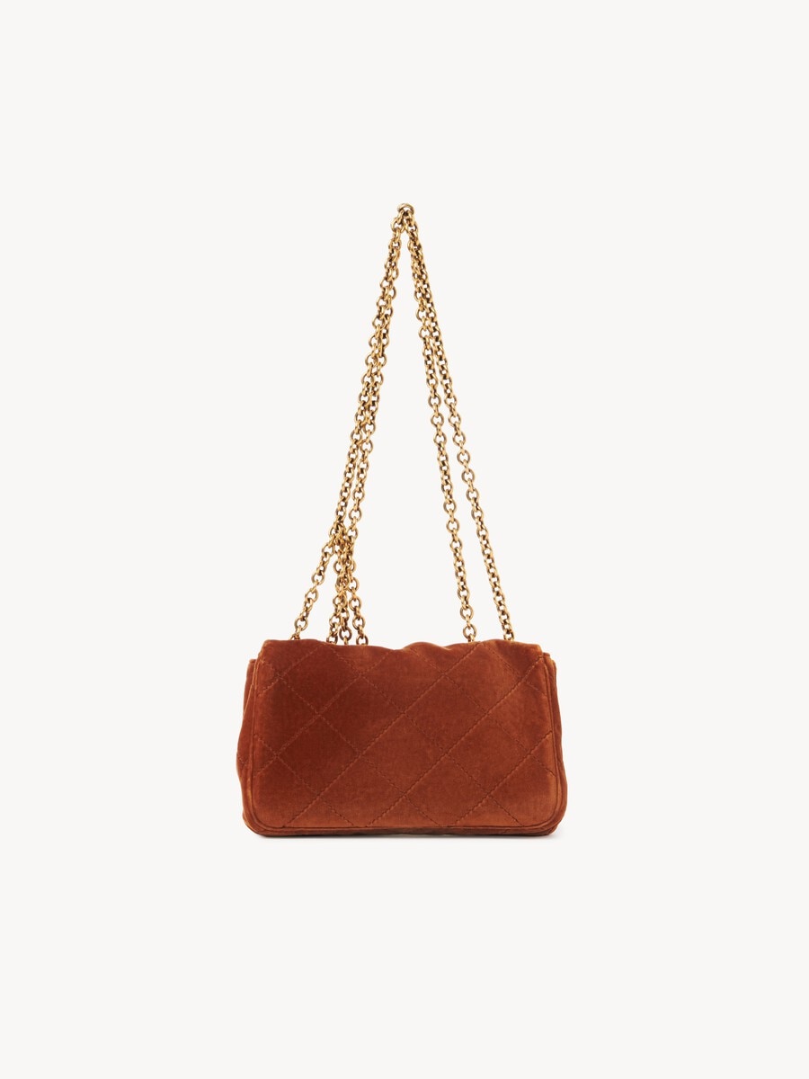 Small Chlo&eacute; Heritage shoulder bag in velvet - 5