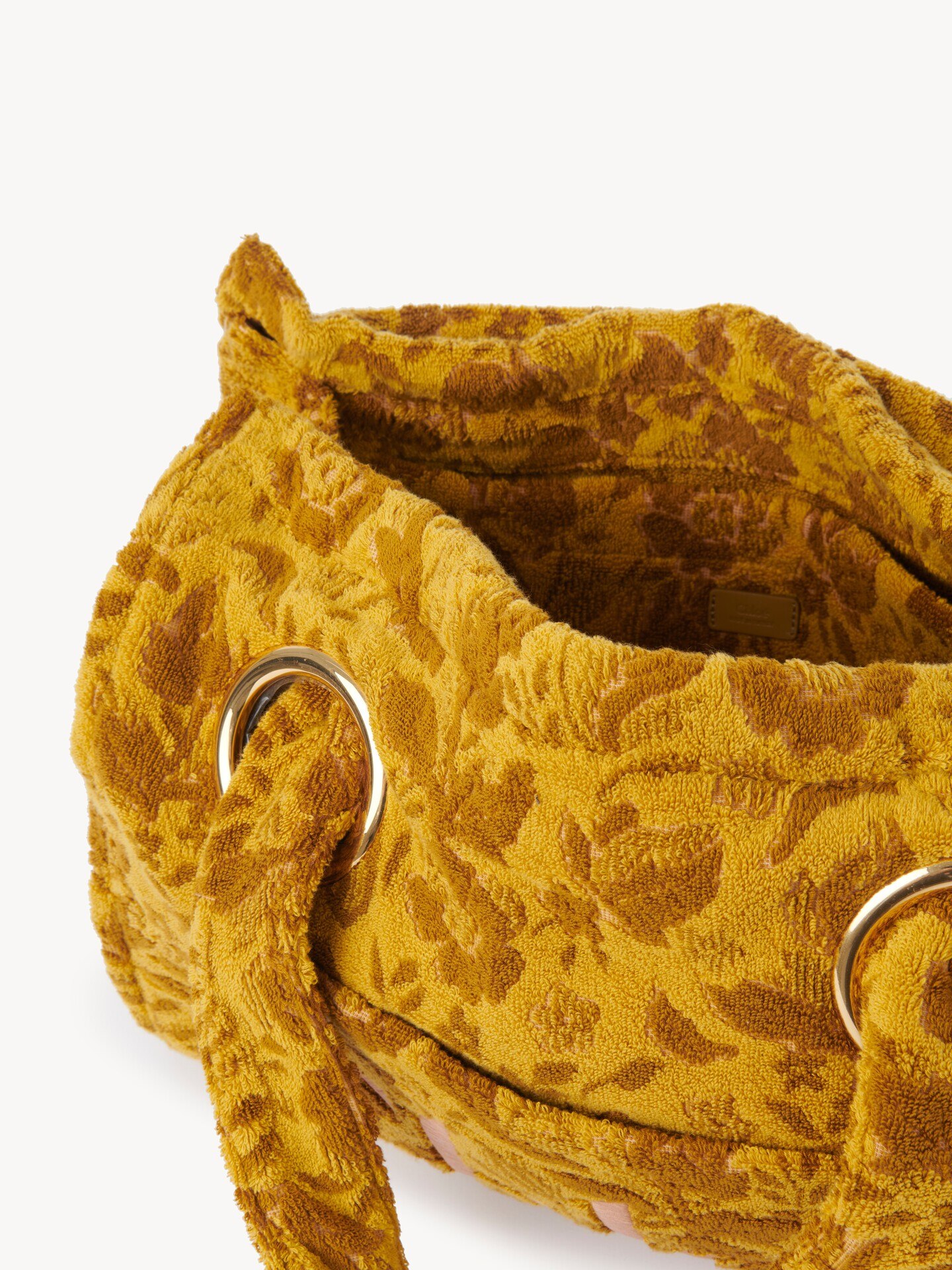 Large Chloé Plage tote bag in jacquard terry - 6