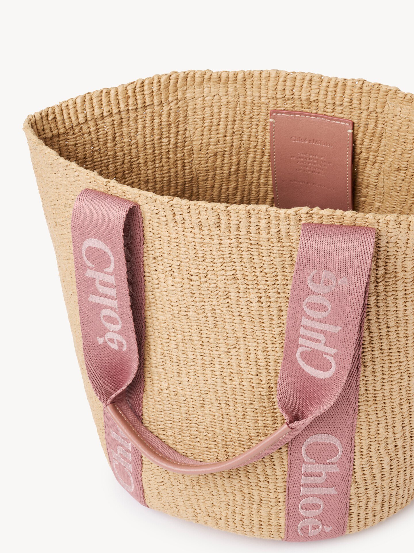 Large Woody basket in natural fibres - 7