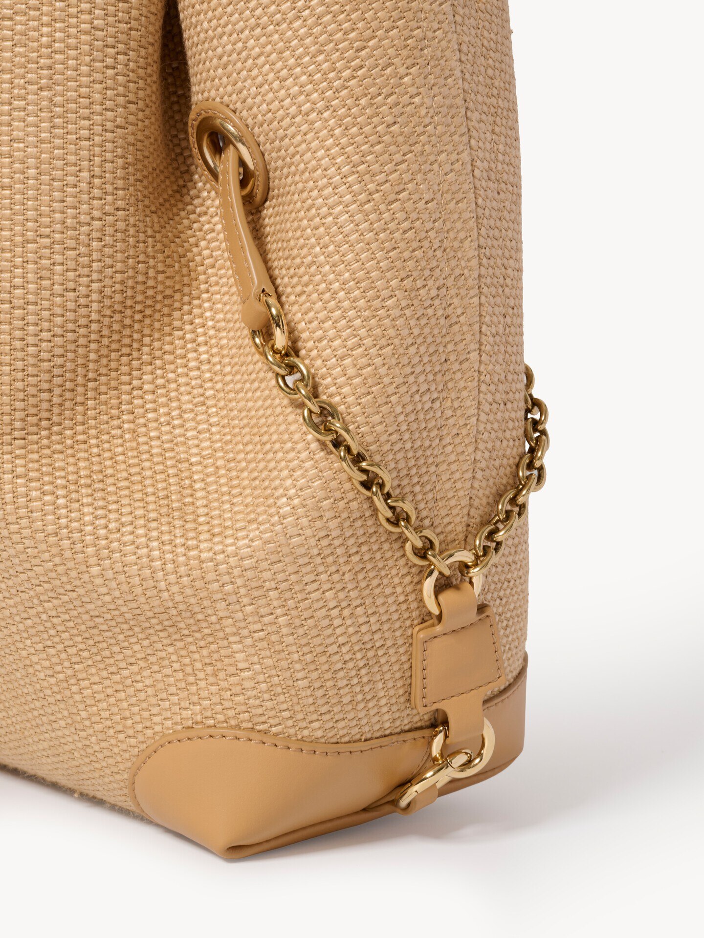 Bolso de doble asa Chlo&eacute; Clover de fibras de efecto rafia - 6