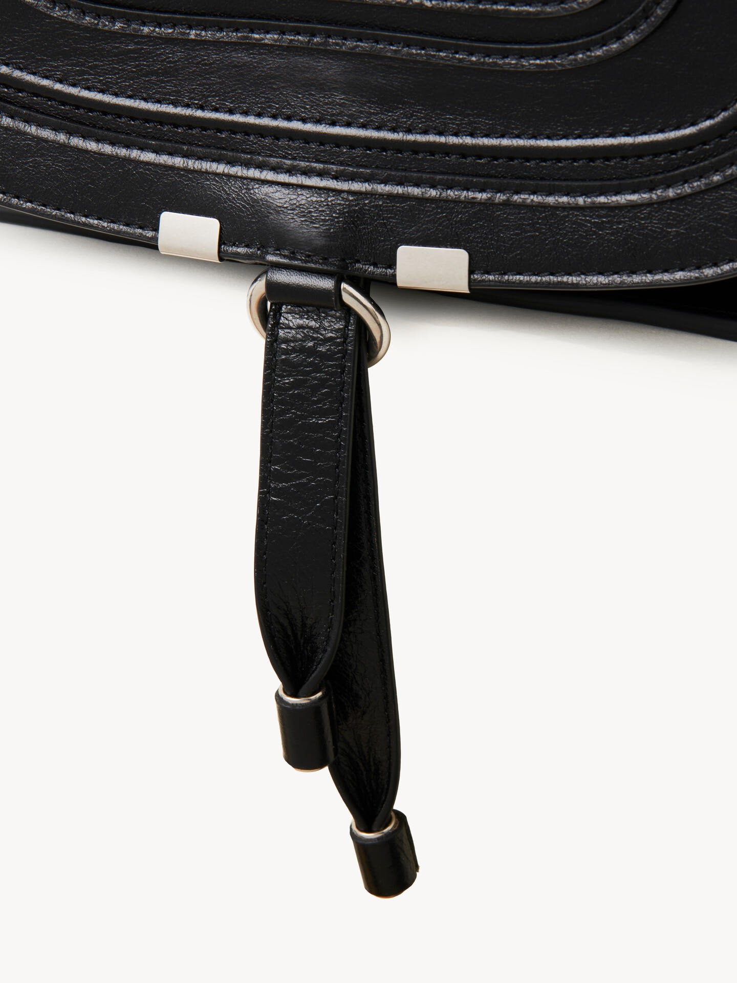 Bolso Marcie de cuero brillante - 9