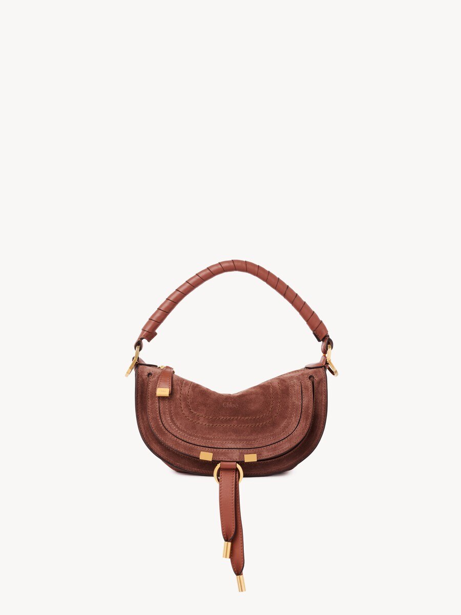 Mini Marcie shoulder bag in suede leather - 2