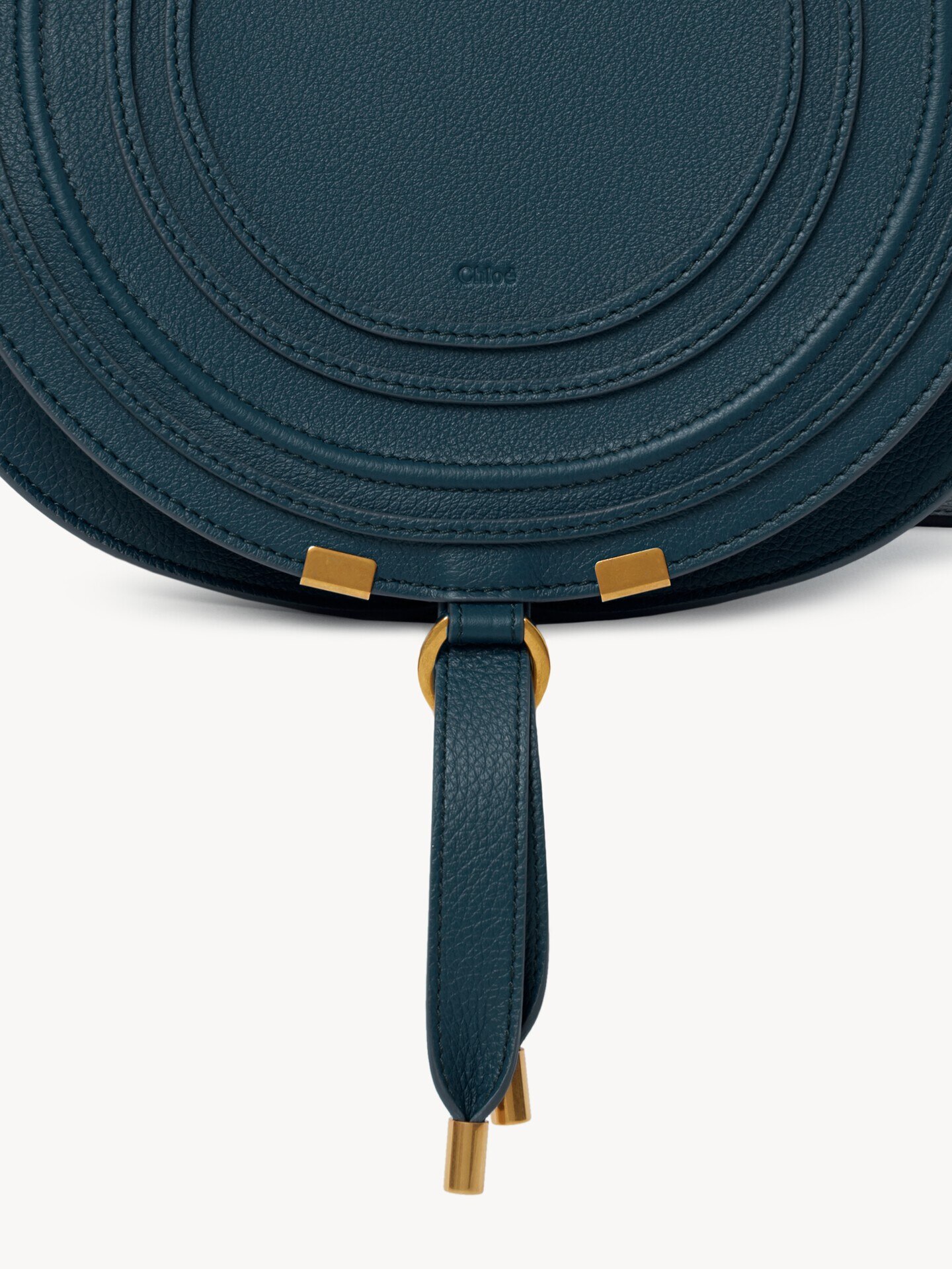 Bolso saddle Marcie de cuero granulado - 5
