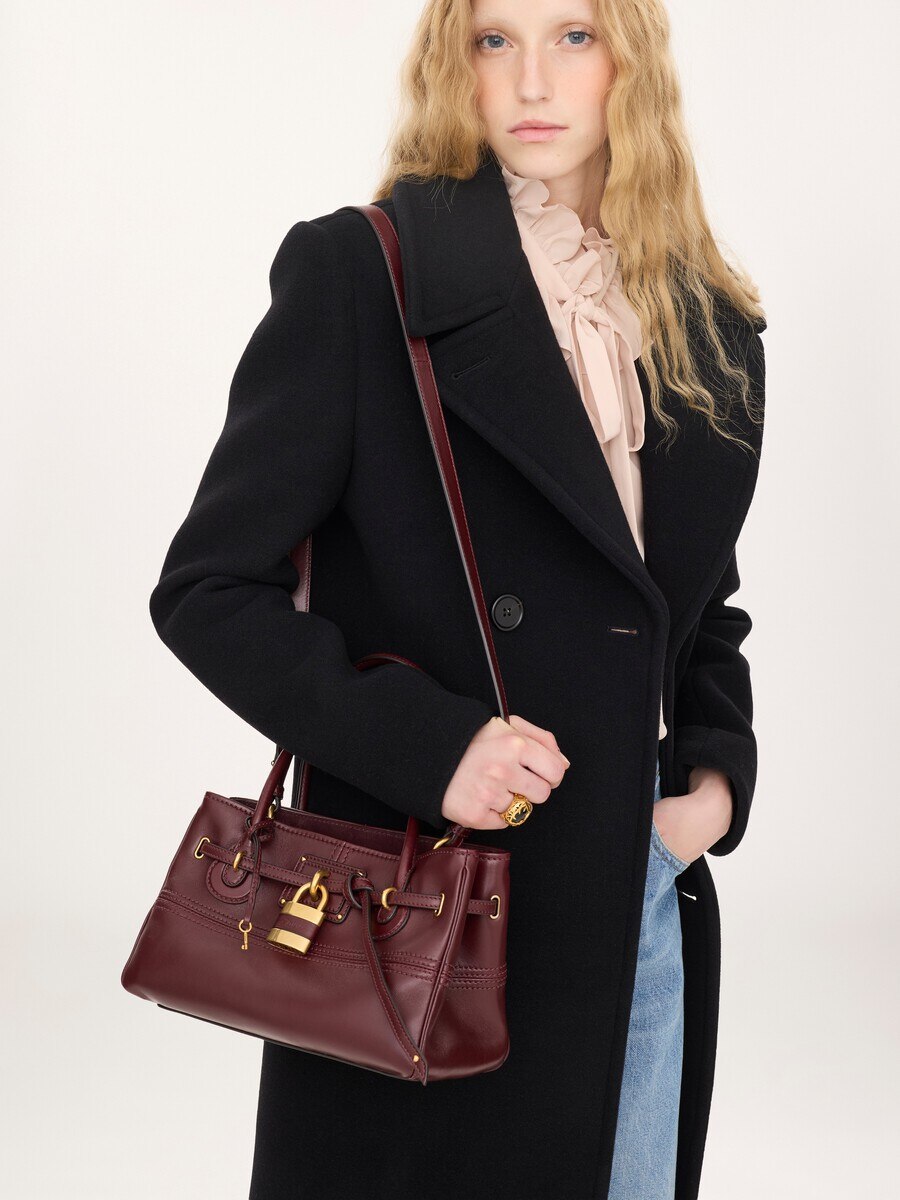 Small Paddington Sling top handle bag in soft leather - 3