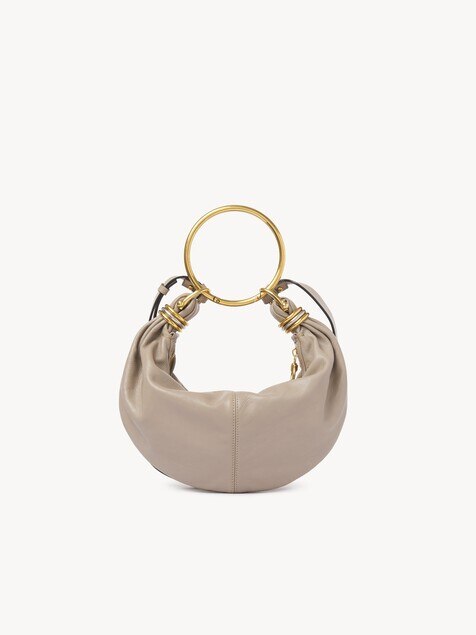Bolso hobo Bracelet peque&ntilde;o de cuero granulado