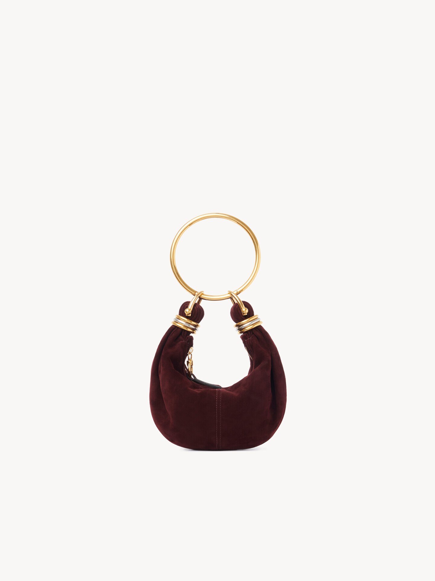 Mini Bracelet Hobo bag in suede leather - 7