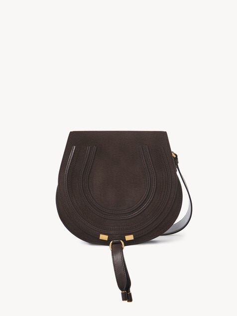 Marcie saddle bag in grained leather