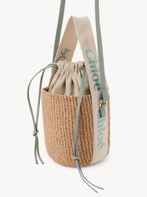 Small Woody basket in natural fibres