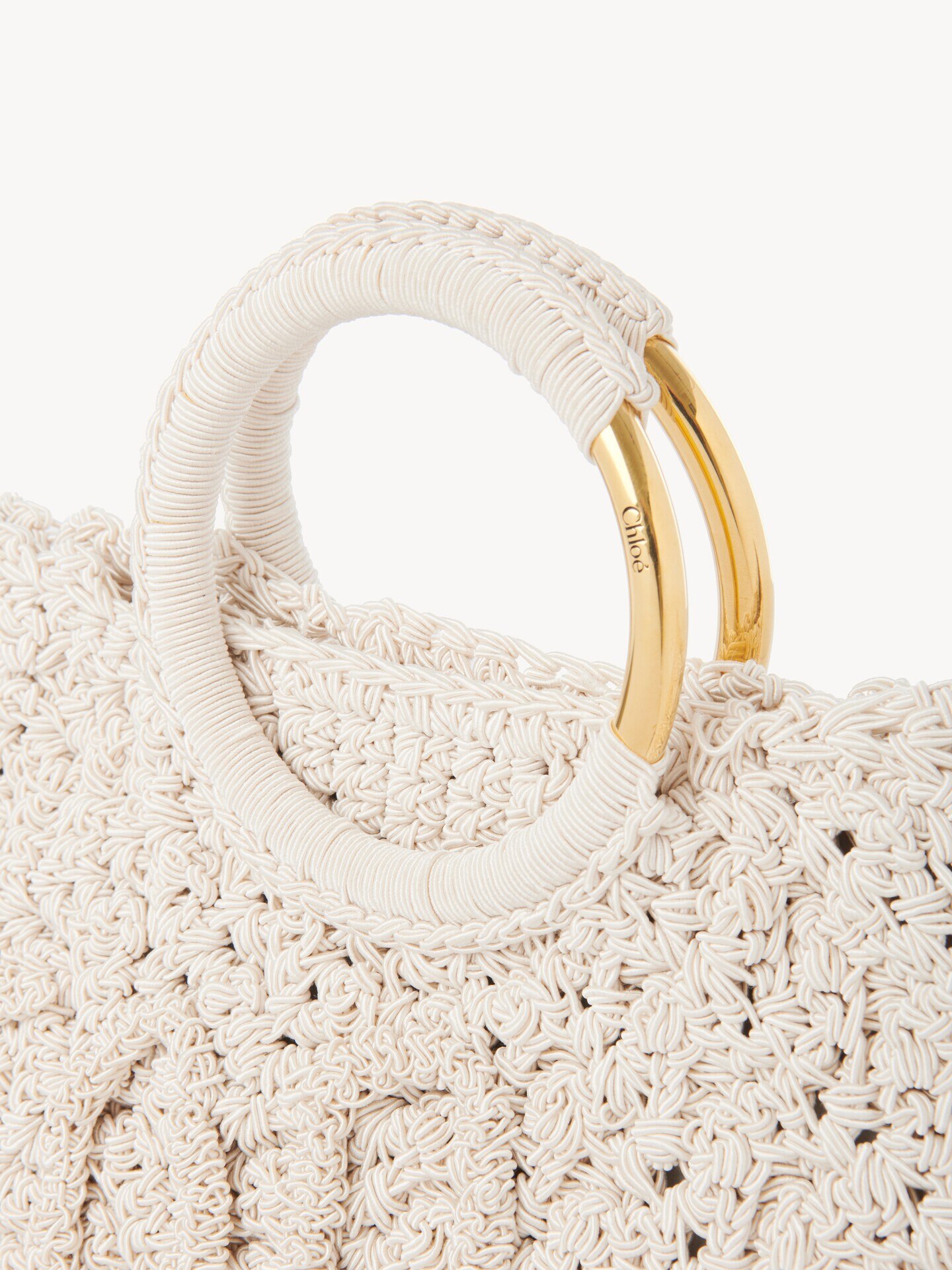 Small Bracelet Paravent tote bag in crochet - 7