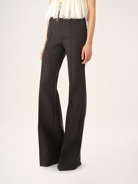 Pantalones bootcut de sastre de lana