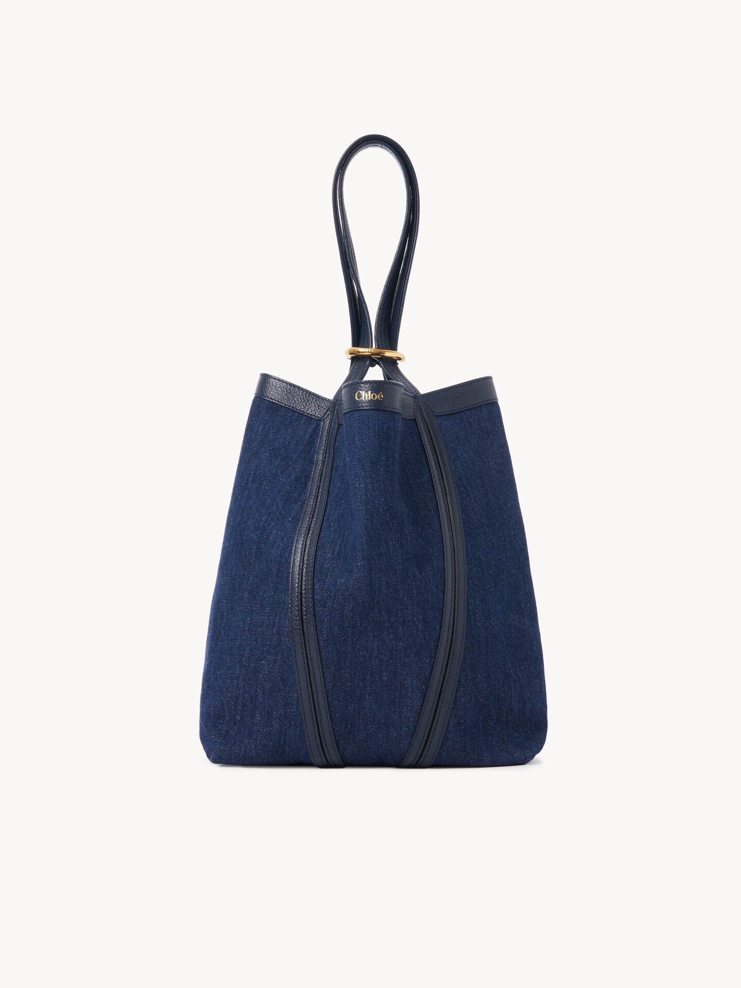 Chloé Spin tote bag in denim - 3
