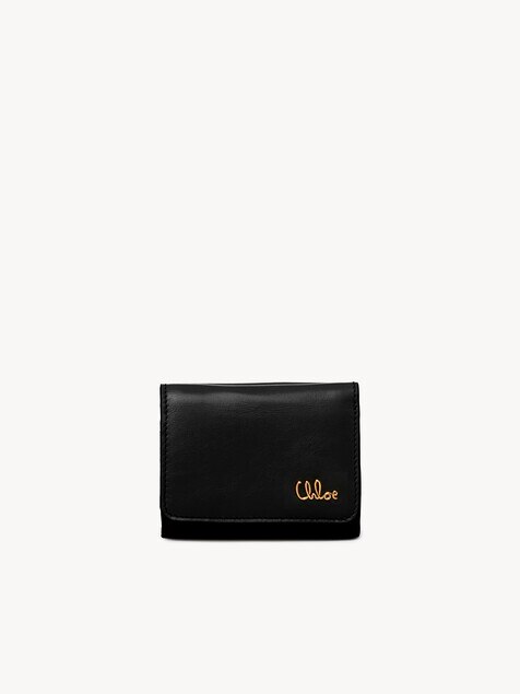 Mini Chloé Iconic tri-fold in shiny leather